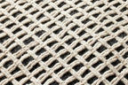 Loloi II LPF0040 Black/Ivory 18'' W x 18'' D x 18'' H Pouf