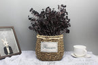 JAKY-Global Babys Breath Fabric Cloth Artificial Flowers 12 Bundle European Fake Silk Plants Decor Wedding Party Decoration Bouquets Real Touch DIY Home Garden (Black-12pcs)