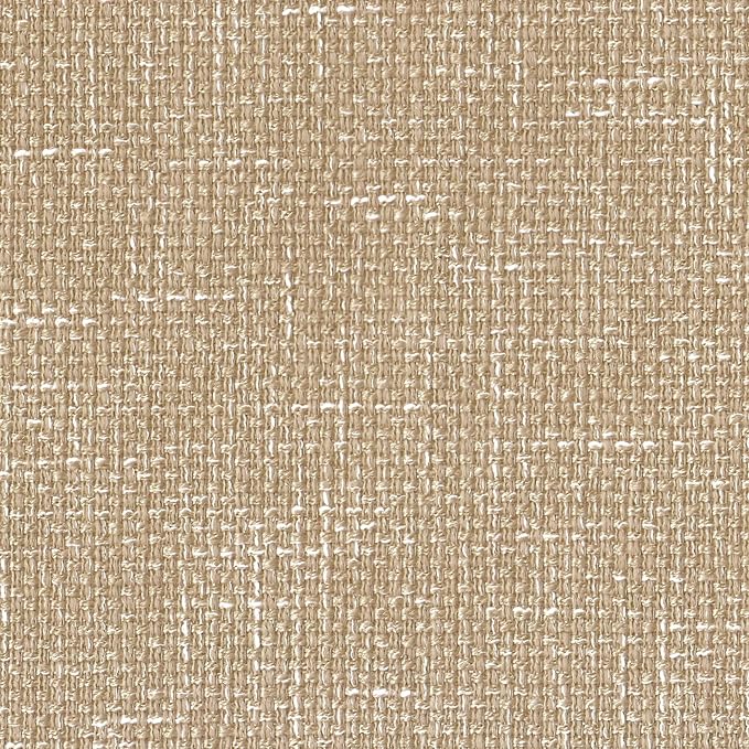 HomePop Theodore Channel Tufted Small Ottoman -Light Tan Textured Solid