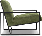 Bo Lounge Chair in Distressed Green Velvet