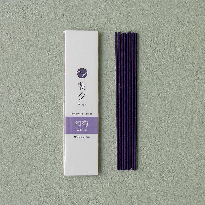 Asayu Japan Incense Gift Set - Floral Scent Collection - 1 Incense Holder, 20g Incense Sticks, 5 Floral Scents - 100% Made in Japan - for Yoga, Zen Meditation & Relaxation