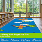 KIDCARPET.COM Sensory Path Rug Bird, Educational Classroom Rug, Kids Learning Play Mat | Area Rug for Bedroom or Playroom