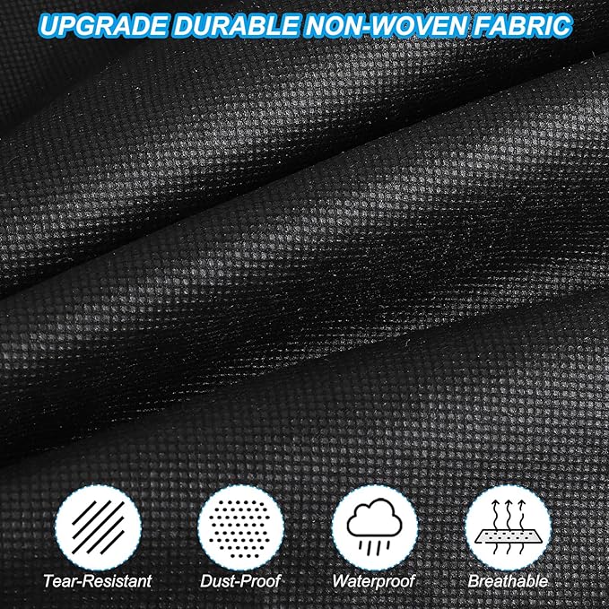 PATIKIL 31" Garment Bag, 3 Pack Breathable Suit Bag for Storage Hanging Clothes Dustproof Garment Covers for Suits Coats Dresses, Black
