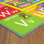 KC Cubs 8x10 ABC Alphabet, Seasons, Months & Days Rug – Educational Play Mat Carpet for Kids, Toddlers, Nursery, Classroom, Playroom, Baby Daycare