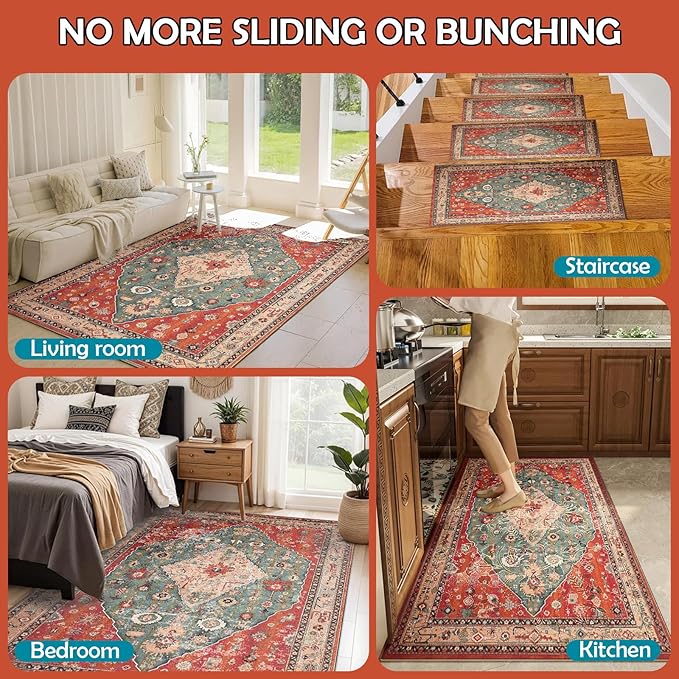 Waterproof Rug Pad, 2x10 Ft Under Area Rug Carpet Pad, Non Slip Rug Pads for All Floors and Hardwood Floors Finishes, Keep Carpets in Place Soft and Prevent Rug from Wrinkling or Buckling