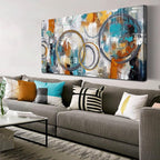 JKWALL77 Minimalist Wall Decor - Large Abstract Canvas Wall Art - Wall Pictures for Living Room Ready to Hang Size 29" x 59"