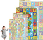 Upgrade Ultra Non Slip Kids ABC Rug for Kids Playroom, 4x7 Washable Alphabet Educational Learning Play Mat for Toddlers Baby Boys Girls, Colorful Farm Carpet for Nursery, Classroom & Bedroom, 48"x80"