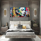 African American Wall Art - Graffiti Art Wall Decor Bedroom - Colorful Wall Decor for Teen Girls Size 24" x 48"