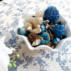 Qingbei Rina Potpourri Bags, Ocean Breeze Scented Potpourri Bowl Filler,Beach Coastal Blue Vase Filler,Home Fragrance Sachet of Petal,Bathroom Decor,9.9 Oz