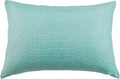Aiking Home Woven Fine Faux Linen Throw Pillow Cover, Size 12"x18", Aqua