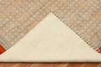 Area Rug 11' Square Rug Bronze & Black Cotton Dhurrie Oriental Thick 0.19 inches Stone Easy Washable Rug Hand Wash Cotton Carpet Flatweave Rug Indoor Outdoor Rugs for Hall Room, Dining Room