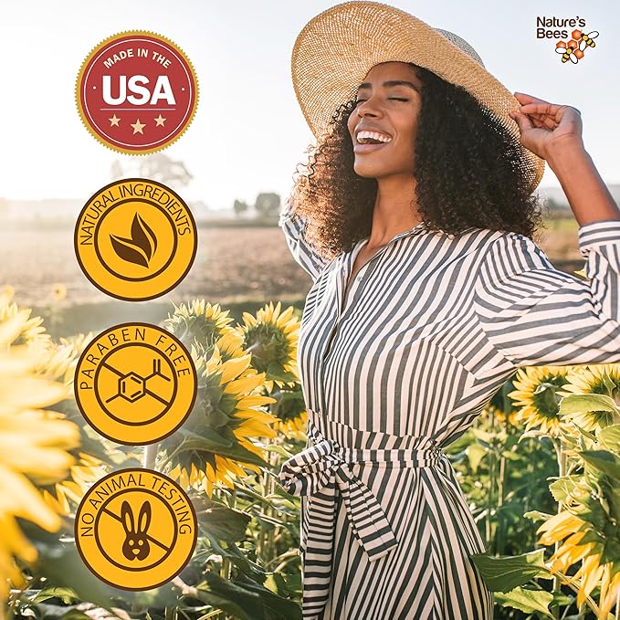Nature's Bees Cocoa Butter Lip Balm Moisturizer, 24 Pack - 4 Flavors, Original, Shea Butter, Mango Butter, & Olive Oil, Made with Coconut Oil, Beeswax, Vitamin E and Aloe, 0.15 oz - Packaging May Vary