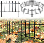 ARIFARO Metal Garden Fence 18" H x 22" W (5 Pack, Length 9.16 ft) Decorative Fencing, No Dig Border Fencing for Outdoor Patio Yard Flower Bed Animal Barrier