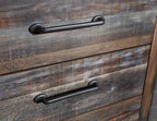 Signature Design by Ashley Drystan 6 Drawer Dresser, Large-scale Hardware, Smooth-gliding Drawers, Wood, 58.7" W x 15.31" D x 36.46" H, Weatherworn Brown