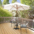 Giantex 35 lbs Patio Umbrella Base, 20 inch Heavy Duty Square Outdoor Umbrella Stand for 1.6''-1.9'' Poles, 4 Adjustable Pads Anchor Holes, Umbrella Holder for Deck Yard Poolside Garden