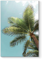 Renditions Gallery Canvas Nature Wall Art Home Paintings & Prints Palm Tree Sky View Glam Romantic Artwork Wall Hanging Decorations for Bedroom Living Room Office Kitchen - 18"x27" LT06
