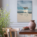 Renditions Gallery Canvas Romantic Wall Art Modern Paintings Decorations Cloudy Coast Guard View Glam Nature Wall Hanging Artwork Prints for Bedroom Living Room Office Kitchen - 18"x27" LT06