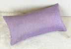 Aiking Home Woven Fine Faux Linen Throw Pillow Cover, Size 12"x24", Lavender