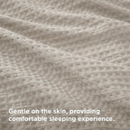 Bedsure Luxury Waffle Duvet Cover King Size - Textured Duvet Cover Set, Soft, Breathable Bedding Set (104"x90") with 2 Pillow Shams for All Season, Linen, Comforter Sold Separately