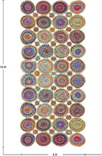 Scalloped Natural Chindi Cotton and Jute Rug, Hand Woven Runner Area Rug, 2.6x4 Ft Beige & Multicolor Braided Kilim Rugs for Living Room, Kitchen, Entryway, Farmhouse