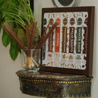 Woody Incense Sticks Variety Pack - 120 Insence-Sticks (6 Incents x 20 Insense) - White Sage Palo Santo Dragons Blood Sandalwood - Natural Inscents-Sticks Non Toxic Cleansing Incienso + Burner Holder