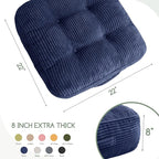 8" Washable Floor Pillow Cushion for Adults, Meditation Cushion Pillow, Large Square Floor Sitting, Removable Tufted Corduroy Cover, for Tatami Living Room or Yoga, 22x22 Inch, Machine Washable