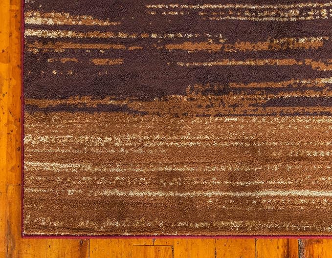 Unique Loom Barista Collection Area Rug - Mundo Nova (9' x 12' Rectangle, Beige/ Blue)