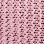 Urban Lifestyle Round Knit Pouf, Light Pink