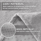 MYSKY HOME Armchair Couch Cover for Sofa, Couch Covers for Dogs Washable Blanket Modern Sofa Slipcovers, Super Soft Sofa Cover for Reclining Couch, 71" x 91", Light Grey