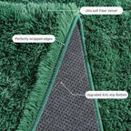 Rugs for Living Room 8x10, Soft Shaggy Modern Shag Area Rug for Bedroom, Upgrade Non-Slip Plush Fluffy Carpet for Kids Boys Girls Room Home Decor Aesthetic, Blackish Green