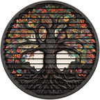 Tree Of Life, Carved Wood Wall Art, 3D Wall Decor, Home Decor, Housewarming Gift, Wall Hangings, Round Wall Art, Wooden Wall Decor,Home Art, Home Decor