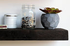 Urban Legacy Reclaimed Barnwood Planks | Floating Shelves for Wall w/Flush Mount Shelf Bracket Set Included | Set of 2 (Coffee Bean, 40"x7"x 2")