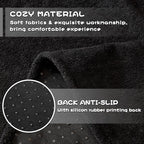 MYSKY HOME Black Couch Covers for Sectional Sofa, Couch Covers for Dogs Washable Couch Cover Blanket, Non Slip Sofa Slipcovers, Super Soft Sofa Towel for Kids, Pets, 91" x 134"