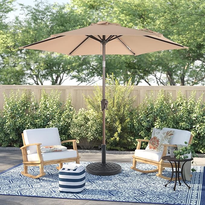 COBANA 31lb Patio Umbrella Base, Heavy Duty Round Outdoor Market Umbrella Stand Weight, Black