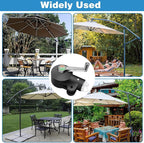 Patio Umbrella Parts - Cantilever Umbrella Stand with Adjustable Rocking Handle, Suitable for Courtyard and Garden