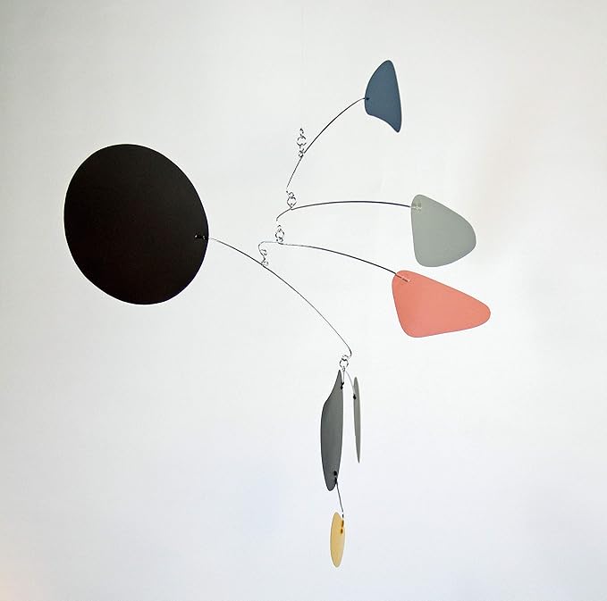 Blue Moon Rising - Hanging Art Mobile | Midcentury Modern Hanging Mobile | Handmade in Portland, OR, by Mark Leary