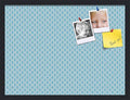 PinPix ArtToFrames 16x22 Custom Cork Bulletin Board Sky Blue Waves Poster Board Has a Fabric Style Canvas Finish, Framed in Satin Black (PinPix-245)