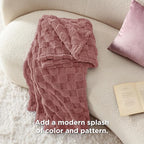 Bedsure GentleSoft Twin Blanket for Bed Dusty Pink - Super Soft Cozy Blankets for Women Men Girls, Cute Fuzzy Fleece Throws for Bedroom Couch, 60x80 Inches
