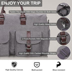 seyfocnia Convertible Travel Garment Bag,Carry on Garment Duffel Bag for Men Women - 2 in 1 Hanging Suitcase Suit Business Travel Bag
