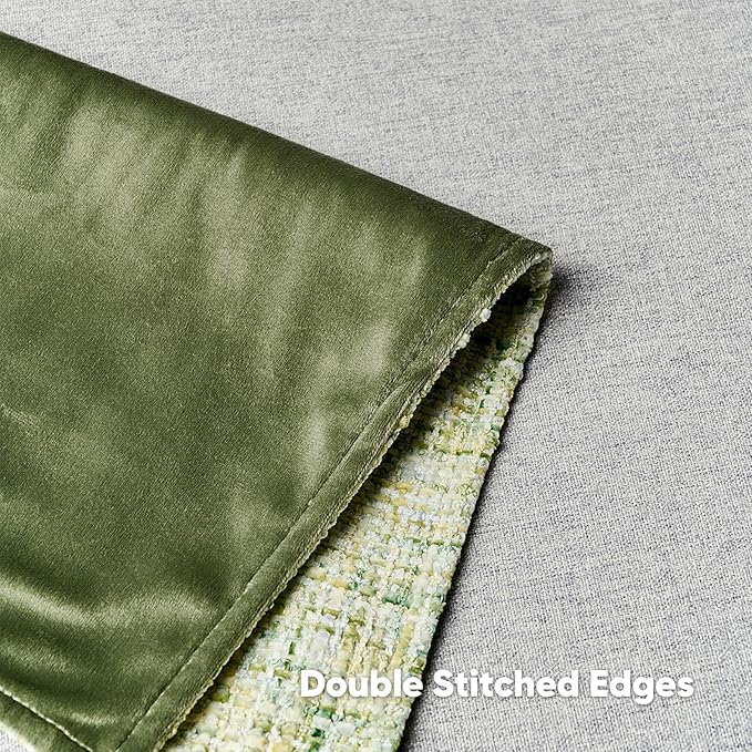 FUTEI Light Green Decorative Throw Pillow Covers 26x26 Inch Set of 2,Soft Chenille Tweed Textured Euro Pillow Shams,Modern Home Decor for Couch Bed Living Room