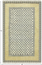 Kilim Rug 7x10 Area Rug Beige & Black Cotton Dhurrie Oriental Thick 0.19 inches Stone Easy Washable Rug Hand Wash Cotton Carpet Flatweave Rug Indoor Outdoor Rugs for Living Room, Bedroom