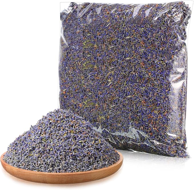 Treela 6 Pound Dried Lavender Bulk Dry Lavender Buds Fragrant Flower Petals for DIY Wedding Gift Crafts Fragrance Sachets
