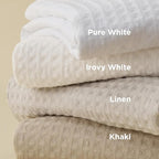 Bedsure Luxury Waffle Duvet Cover King Size - Textured Duvet Cover Set, Soft, Breathable Bedding Set (104"x90") with 2 Pillow Shams for All Season, Pure White, Comforter Not Included
