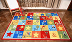 Furnish my Place 745 ABC with Animal ABC Area Rug for Kids | Educational Alphabet | Animals Children Rug | Contemporary Design | Multicolor (7'10"x11')