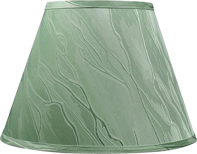 Aspen Creative 32691A Transitional Empire Shape Spider Construction Lamp Shade, Light Green, 7" Top x 13" Bottom x 9-1/2" Slant Height