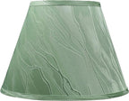 Aspen Creative 32691A Transitional Empire Shape Spider Construction Lamp Shade, Light Green, 7" Top x 13" Bottom x 9-1/2" Slant Height