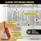 Catchmaster Clothing Moth Traps with Premium Extra Strength Odorless Pheromone Technology – Red, XL, Extra-Strength Glue – Traps & Targets Casemaking and Webbing Moths - 6-Pack