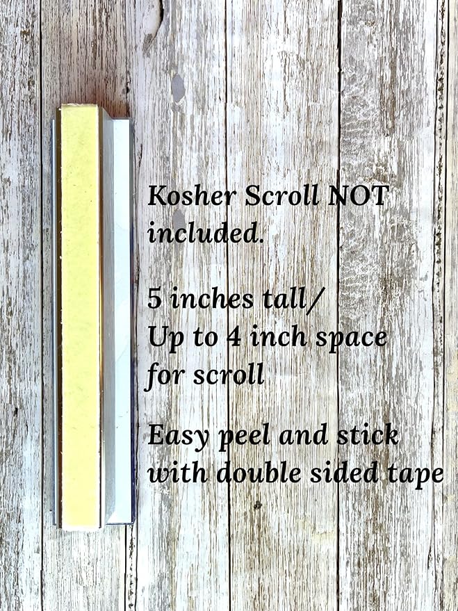 Dog Mezuzah, Scroll Case, Acrylic/Aluminum Waterproof, Jewish Gift, Housewarming, Engagement (No Scroll)