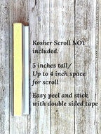 Dog Mezuzah, Scroll Case, Acrylic/Aluminum Waterproof, Jewish Gift, Housewarming, Engagement (No Scroll)