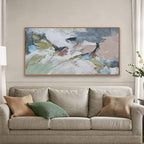 Abstract Wall Art Framed Ready To Hang Home Decor Artwork Wall Art Colorful Wall Decor Prints Canvas Painting For Living Room Bedroom Office Apartment Decoration 24"X48"